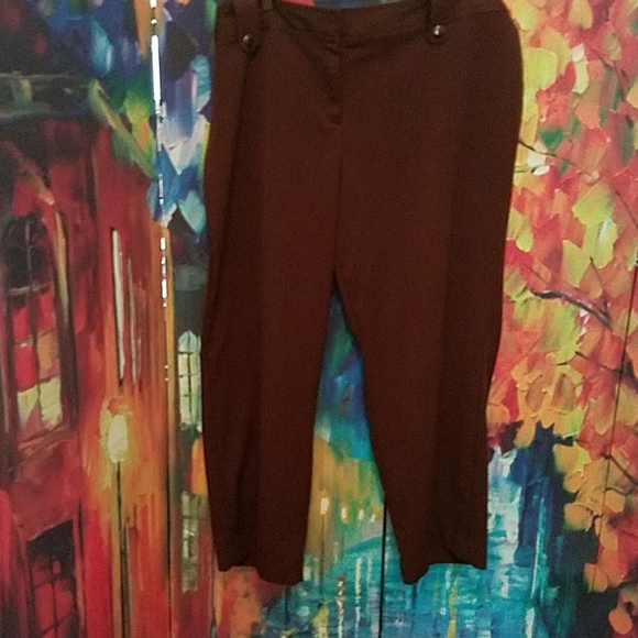 Just My Size Pants - Brown Dress Pants (24W/Petite)